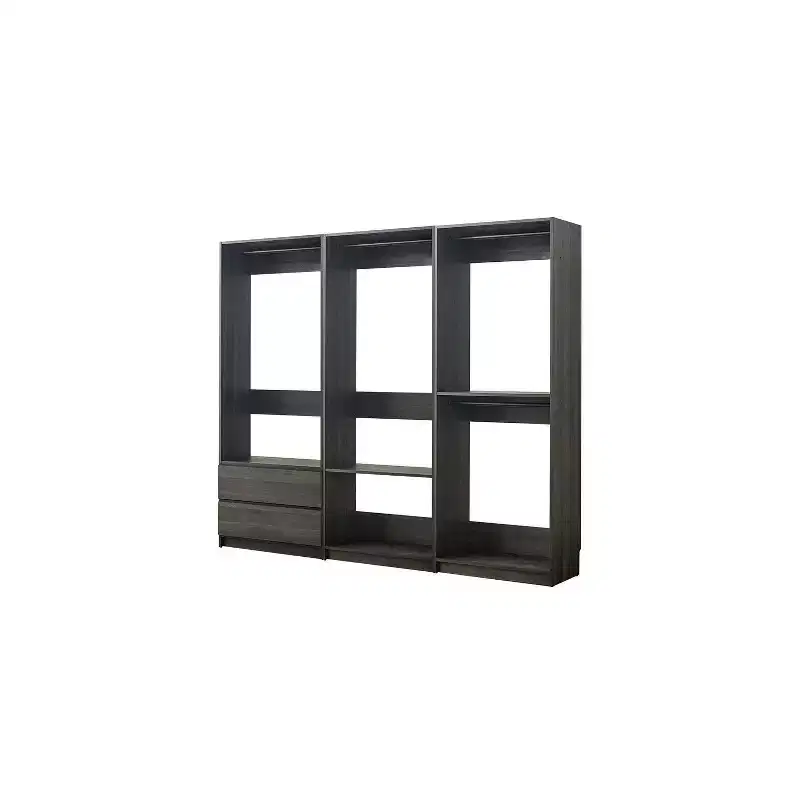 HomeStock Prosper Freestanding Walk in Wood Closet System
