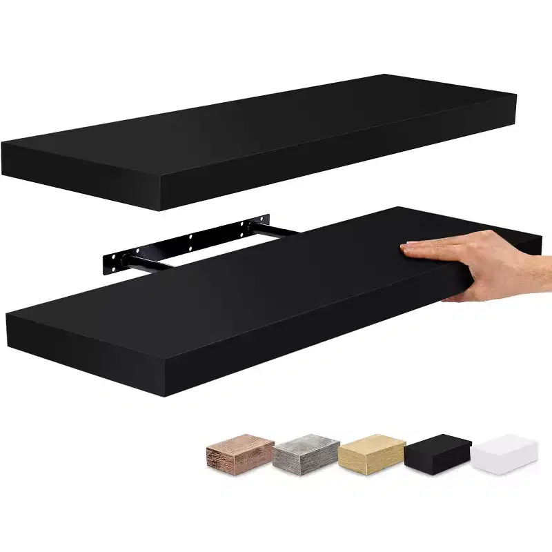 2 Pack (24x9) Sorbus Floating Wall Shelves for Bedroom, Decor, Kitchen, Living Room - for Trophies, Frames, Bookshelf