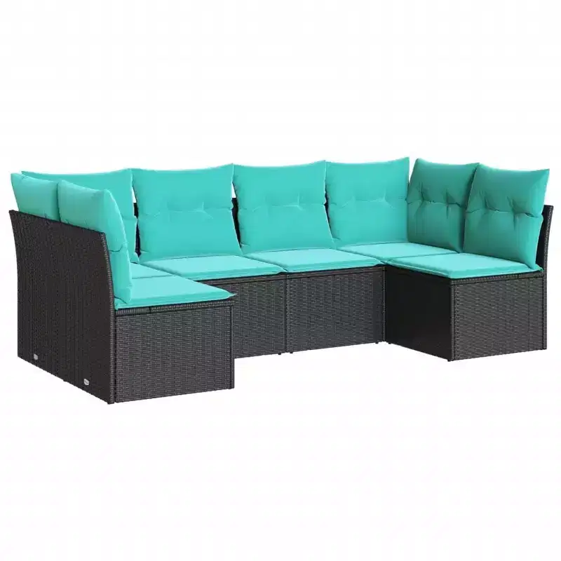 vidaXL Trendy Patio Sofa Set Poly Rattan
