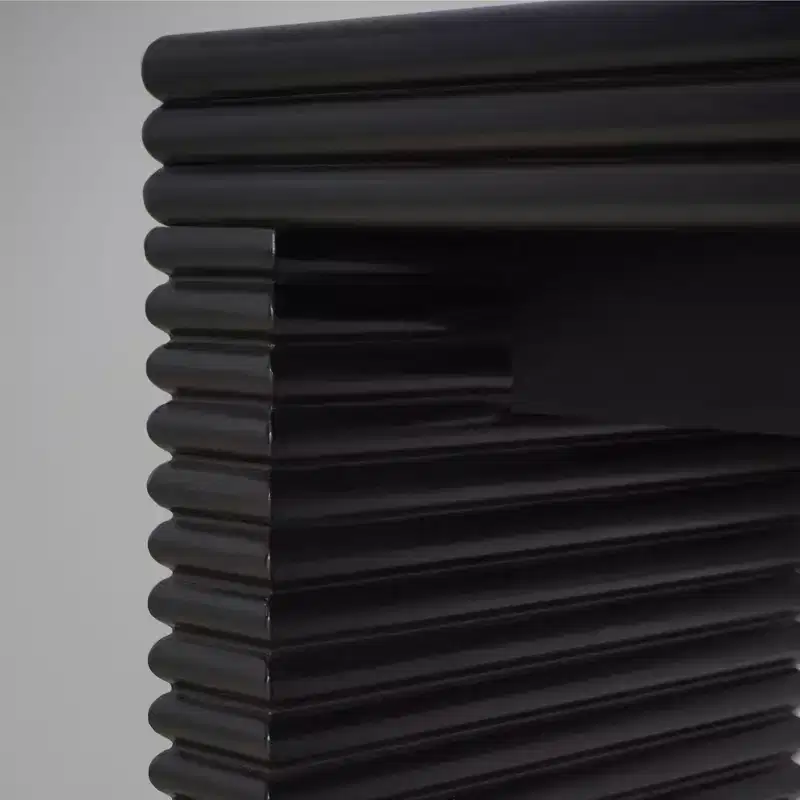 Modern Console Table with Ribbed Base