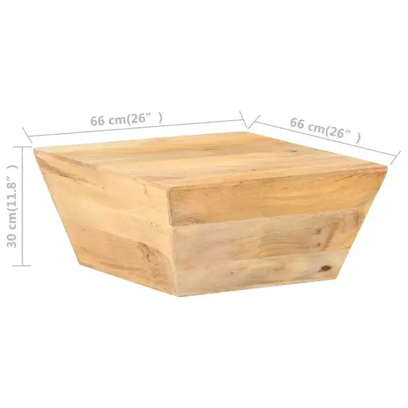 vidaXL Coffee Table V-shape Side End Table Living Room Sofa Table Solid Wood