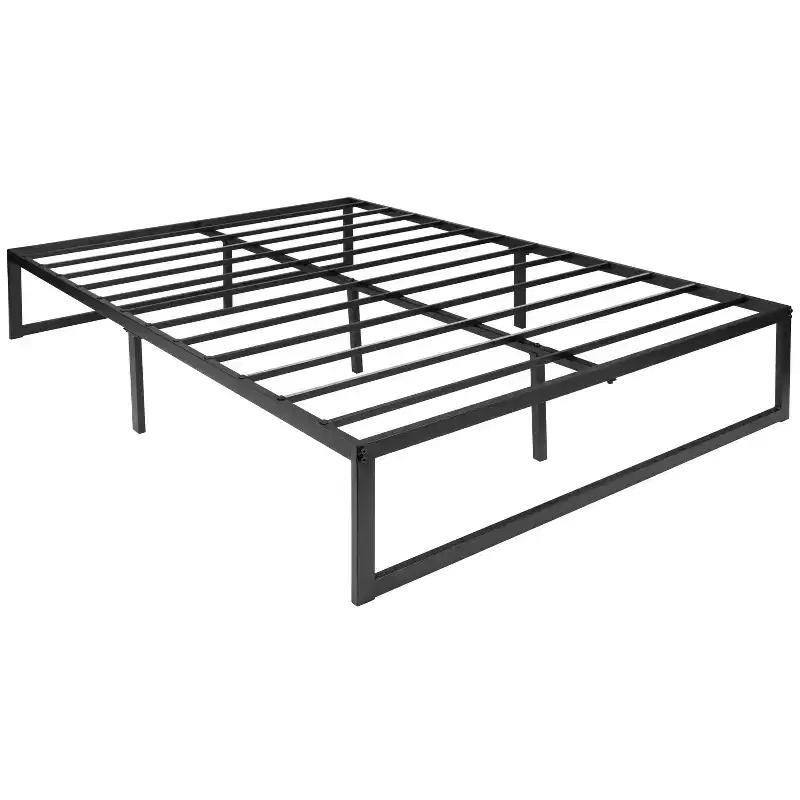 14 Inch Twin Metal Platform Bed Frame/Steel Slat Support/No Box Spring Needed