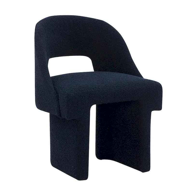 Boucle Modern Elegant Upholstered Accent Chair with MDF Wood Frame for Home Office Living Room & Bedroom