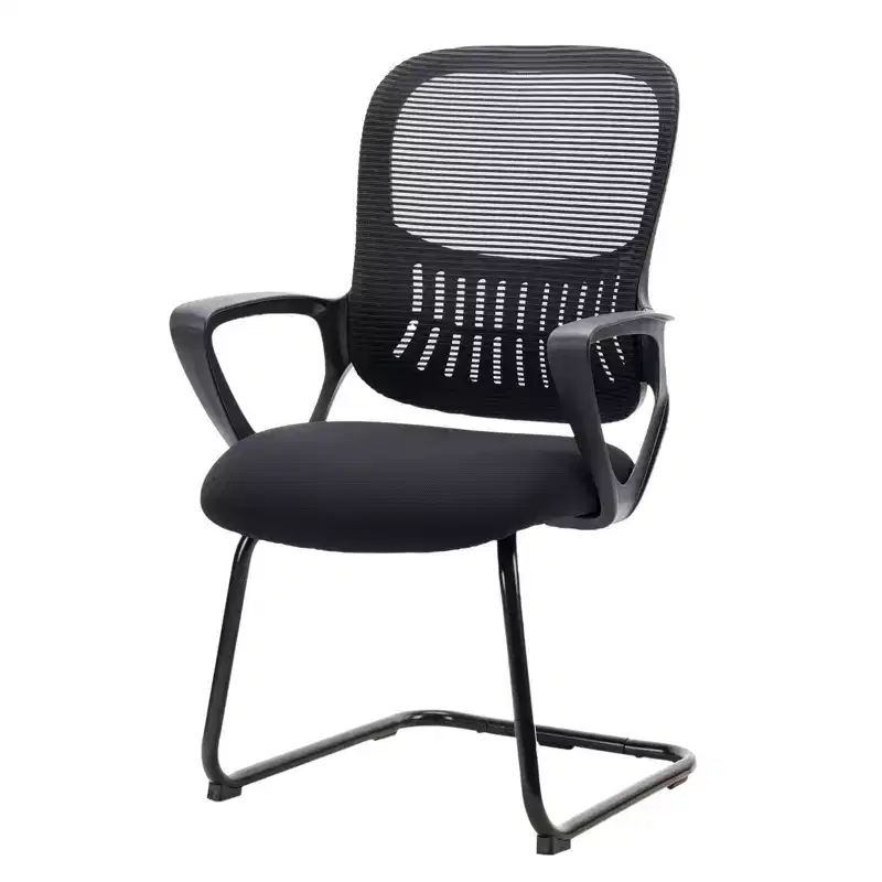 Ergonomic Office Desk Chair with Padding Seats, Gaming Chair with Armrest and Lumbar Support, Computer Chair for Reading Room, Black