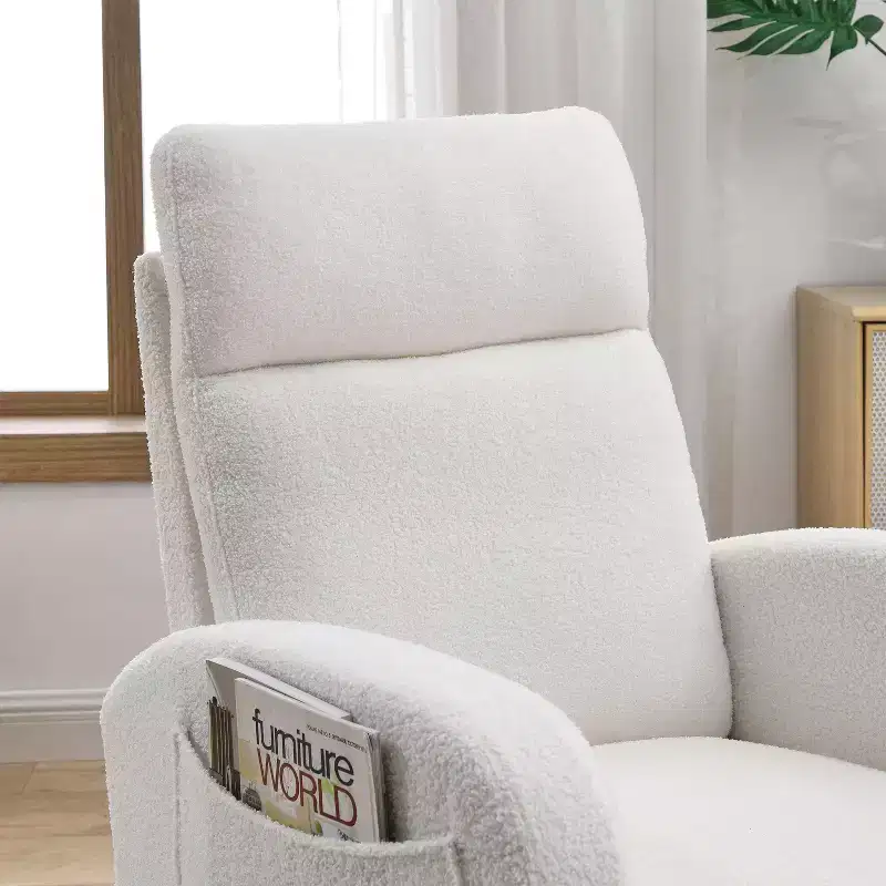 Christopher Knight Home Piper Modern High Backrest Rocking Arm Chair with Two Side Pocket