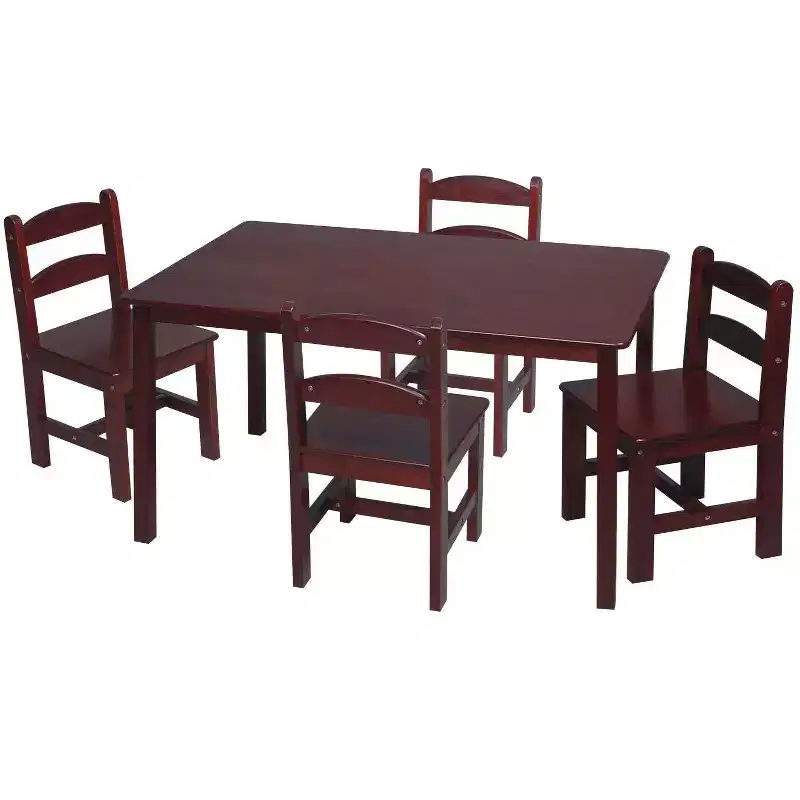 5pc Kids' Rectangle Table and Chair Set - Gift Mark