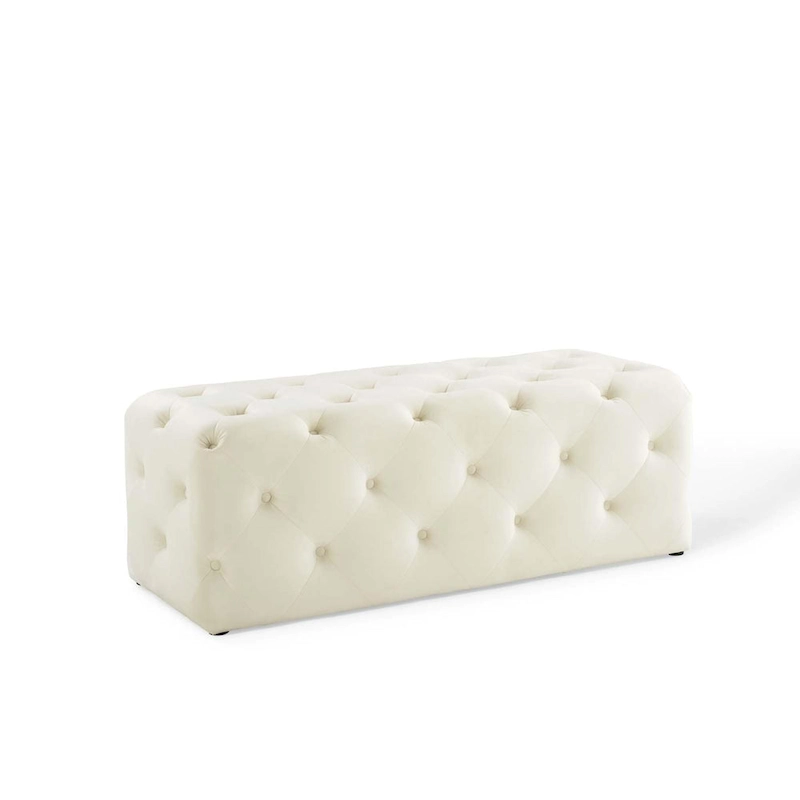 Carson Carrington Ullervad 48-inch Button Tufted Entryway Velvet Bench
