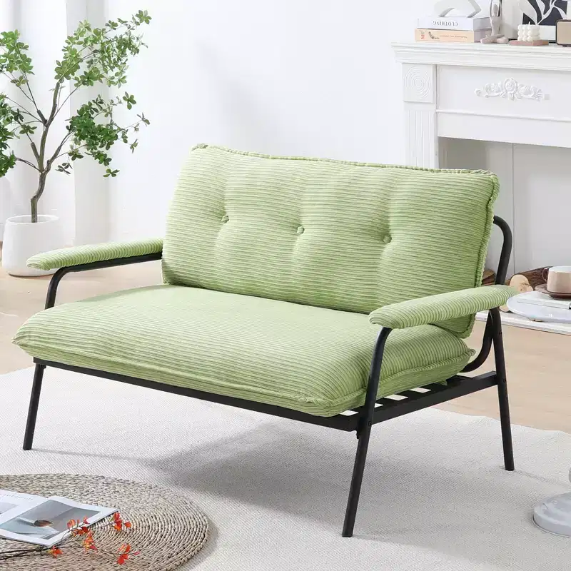 MAYEERTY 53 Inch Green Sofa Easily Handing Various Scenarios for Small Apartment Living Room Bedroom
