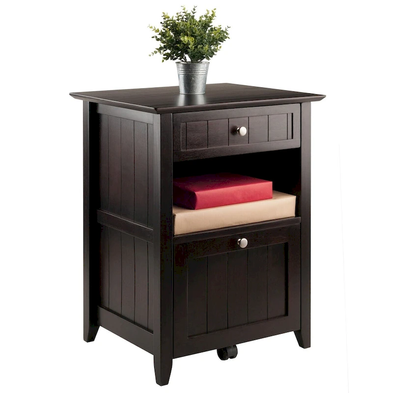 Burke File Cabinet Coffee Finish