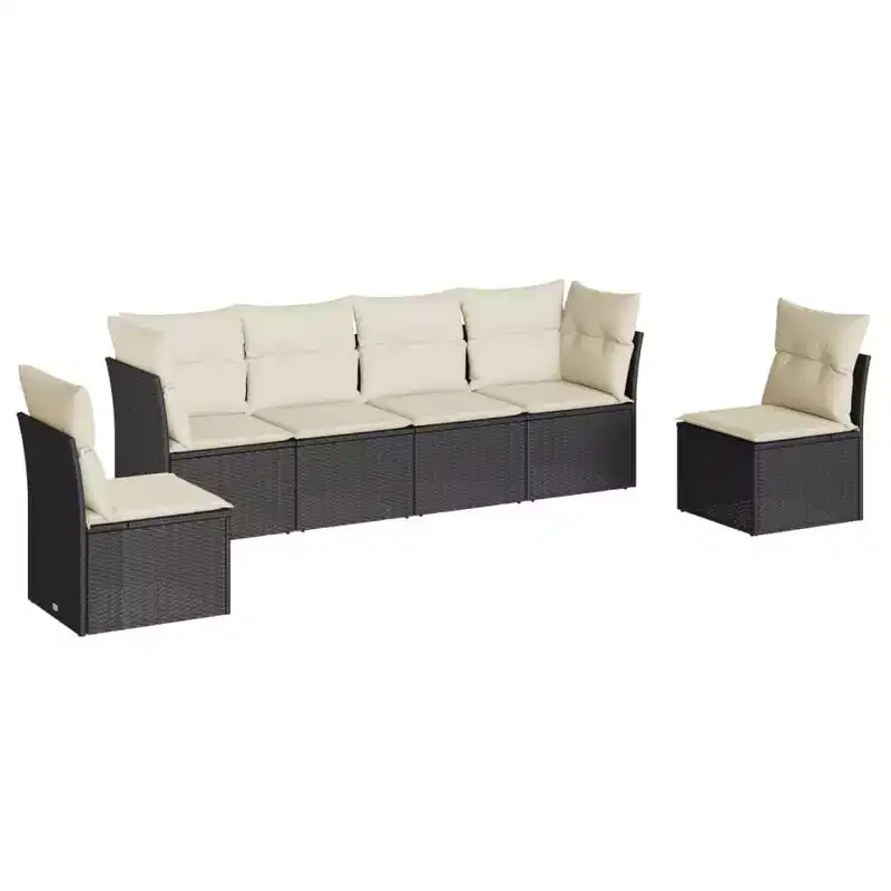 vidaXL Garden Sofa Set with Cushions - Modular Outdoor Seating in Multiple Colors