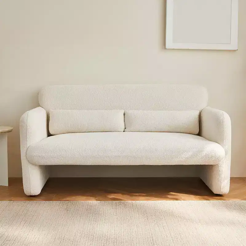 GDFStudio Fairton Modern Velvet Upholstered Loveseat Sofa