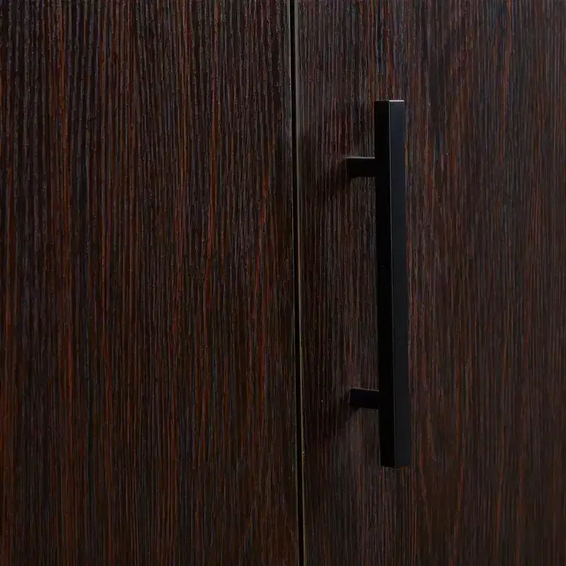 Keloyid Brown Wood 62.99 in. Armoire with 3 Drawers and 6 Shelves