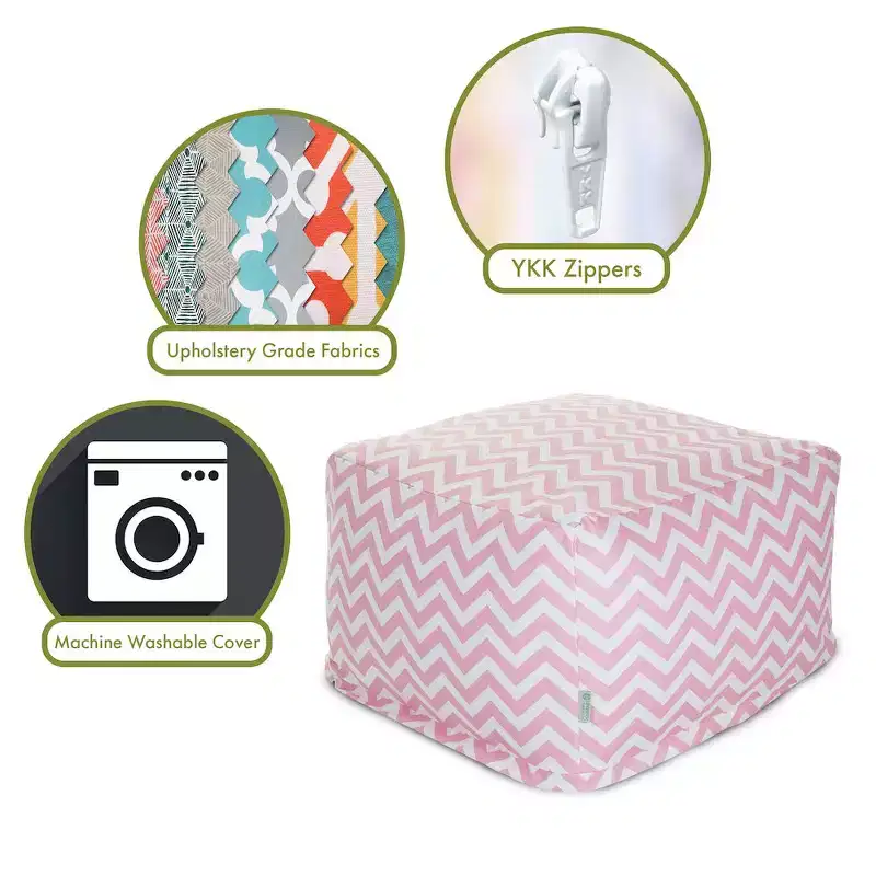 Ottoman Pouf Chevron