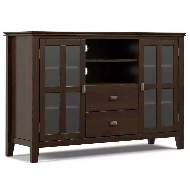 Stratford Solid Wood Tall TV Stand for TVs up to 55 - WyndenHall