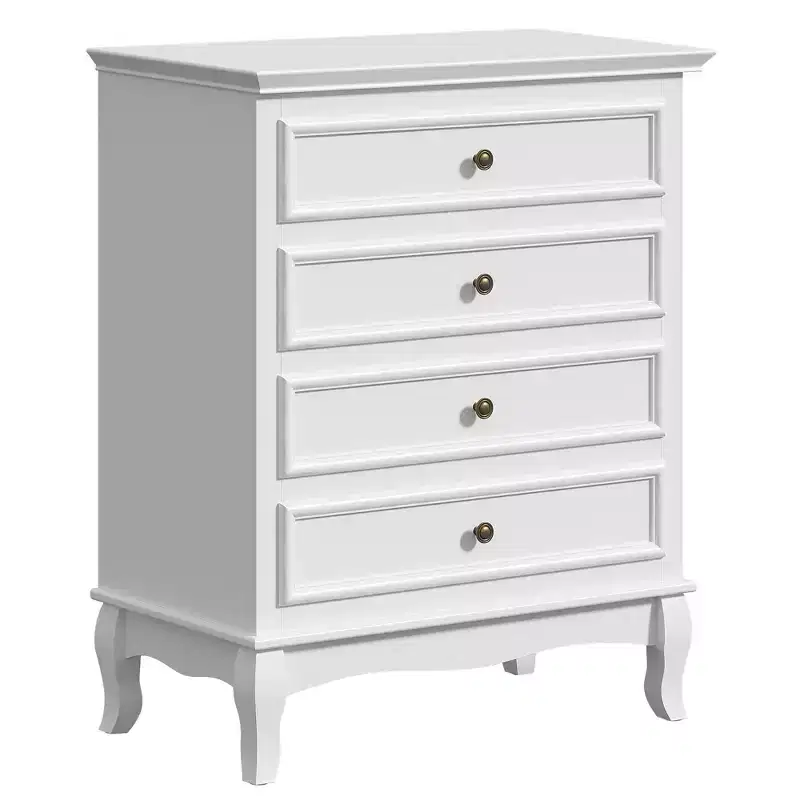 Heynemo 4 Drawer Dresser, Large Storage Chest with Ball Bearing Slide, Ideal for Bedroom, Living Room, Hallway, Entryway