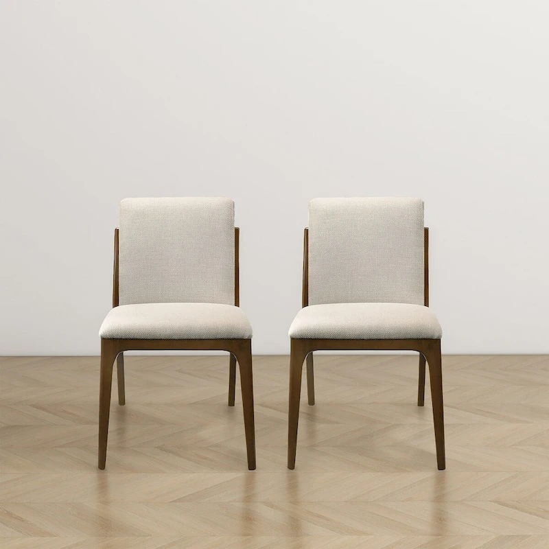 Omaha Luxury Modern Solid Wood Dining Chair (Set of 2)