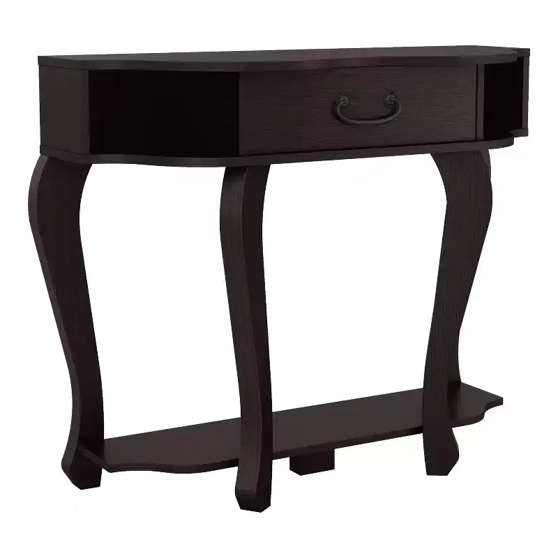 41" Lakeland Transitional Storage Console Table Espresso - miBasics