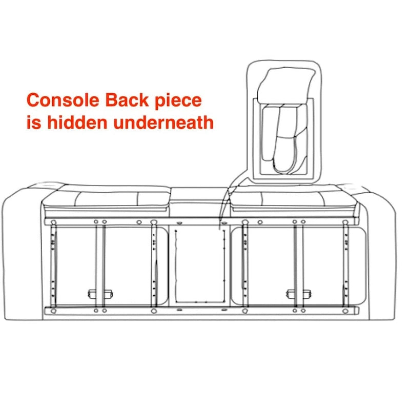 Microfiber Manual Rclining 2-seat Loveseat with Console 8007