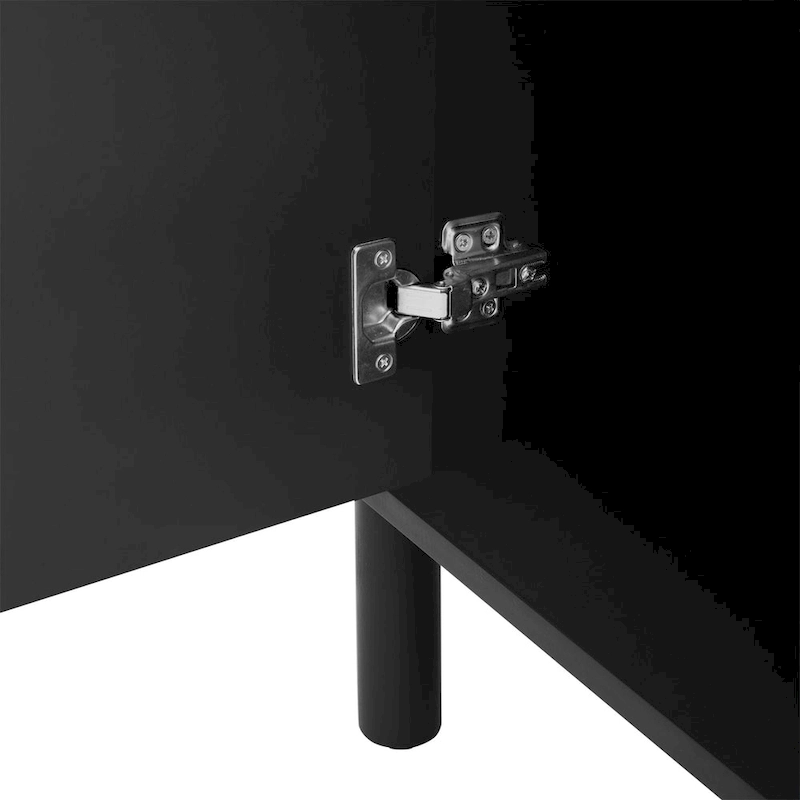 Merax Curved Design Light Luxury Sideboard with Adjustable Shelves