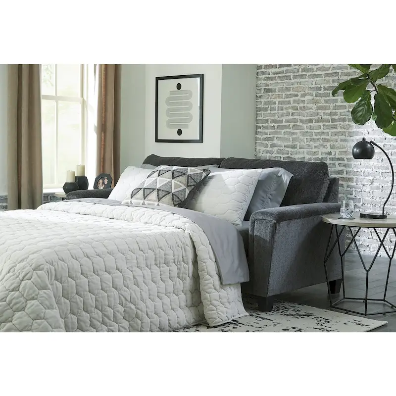 Queen Sofa Sleeper, Upholstered Pull-Out Couch Bed, 89W x 38D x 39H in, Living Room Convertible Sofa