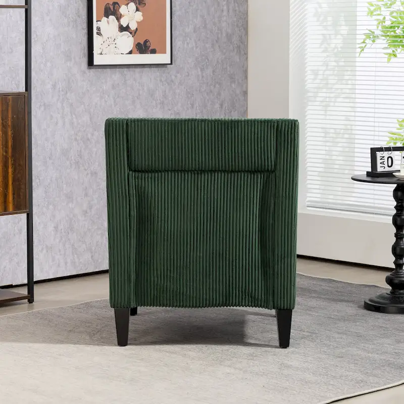 Emerald 26.77 Upholstered Arm Chair with Scooped Arms