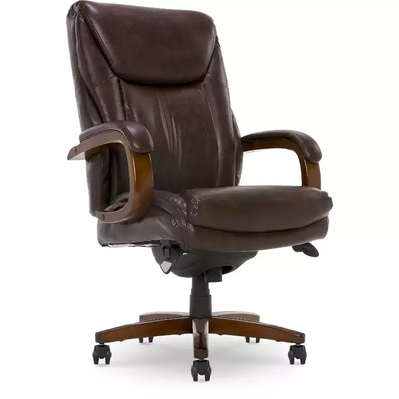 Executive High-Back Office Chair with Lumbar Support, Black