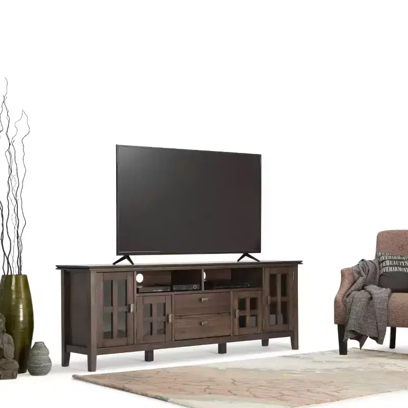 Stratford Solid Wood TV Stand for TVs up to 80 - WyndenHall