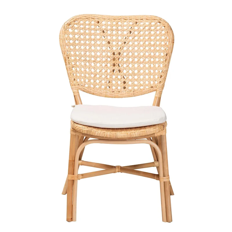 Bohemian Natural Brown Rattan Dining Chair