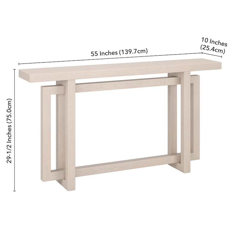 Breslow 55 Wide Rectangular Console Table - 55 Wide