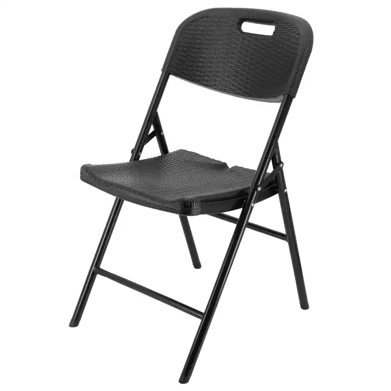Elama 4 Piece Indoor and Outdoor Rattan Folding Chair