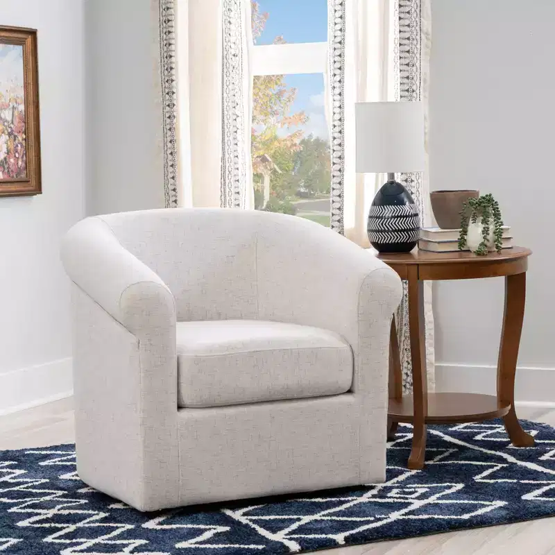 Powell Monahan Swivel Chair Bone