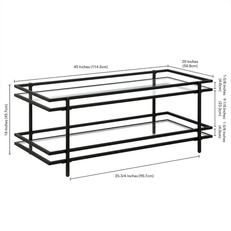Art Deco 4-Tier Bookcase