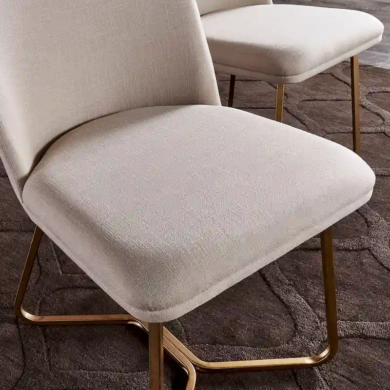 Cheyenne Black and Distressed Gold Finish Dining Set by iNSPIRE Q Modern
