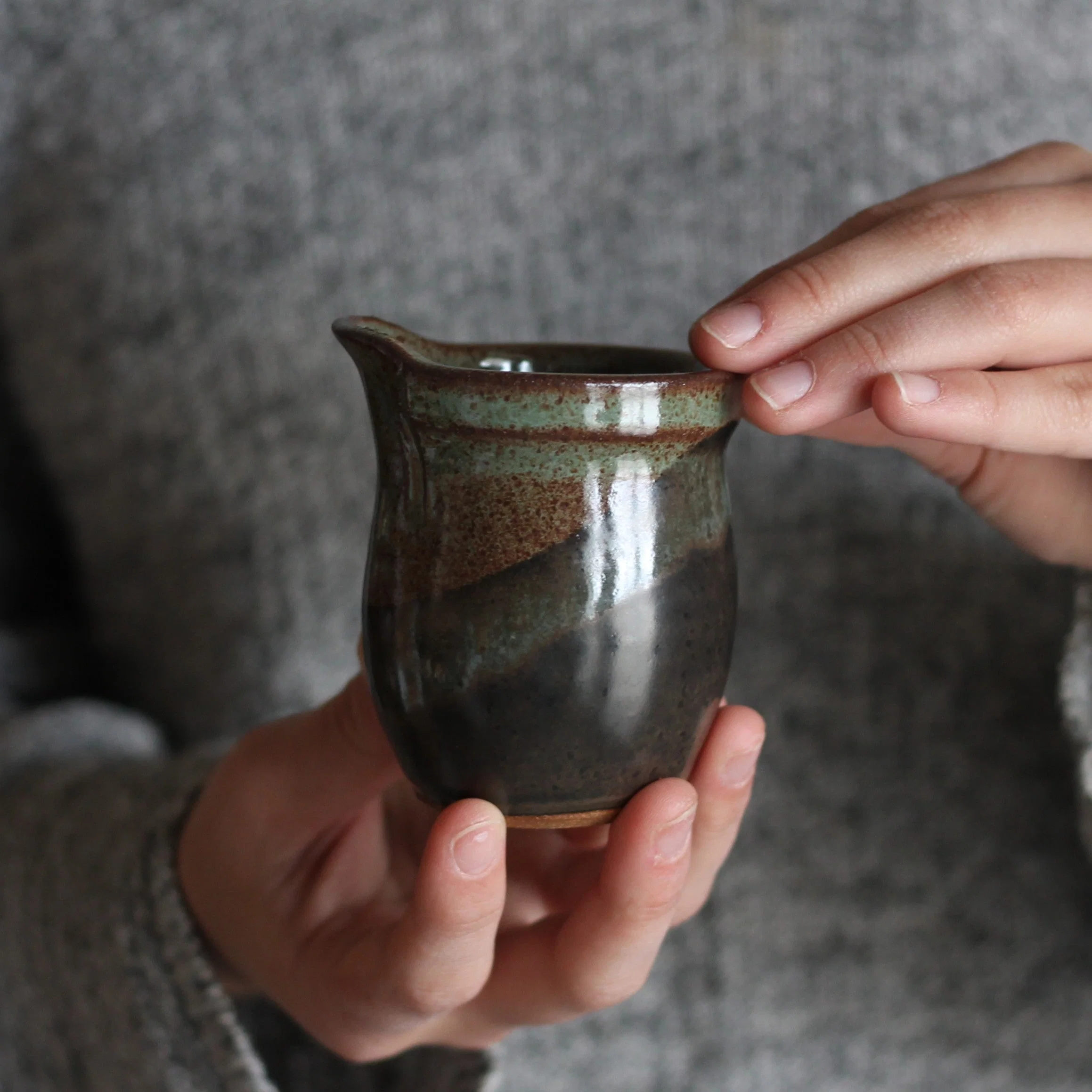 Handmade Mini Ceramic Pitcher
