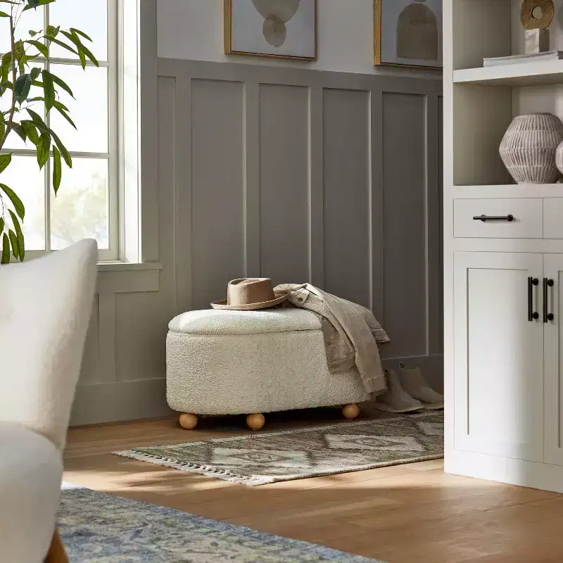 Havenstone Pill Shaped Storage Bench - Threshold designed with Studio McGee