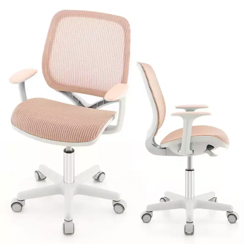 Kids Swivel Mesh Desk Chair Adjustable Height for Ages 6-15