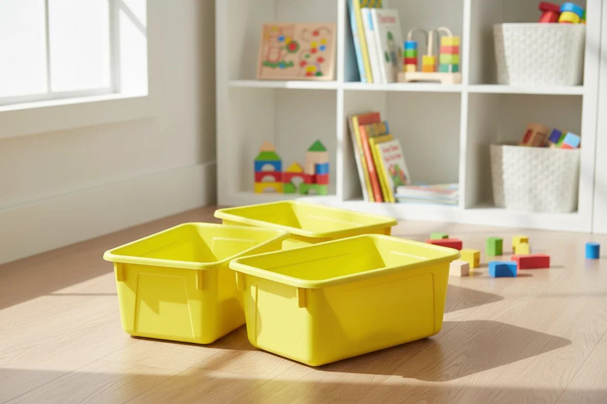 Small Cubby Bin, Yellow, Pack of 5