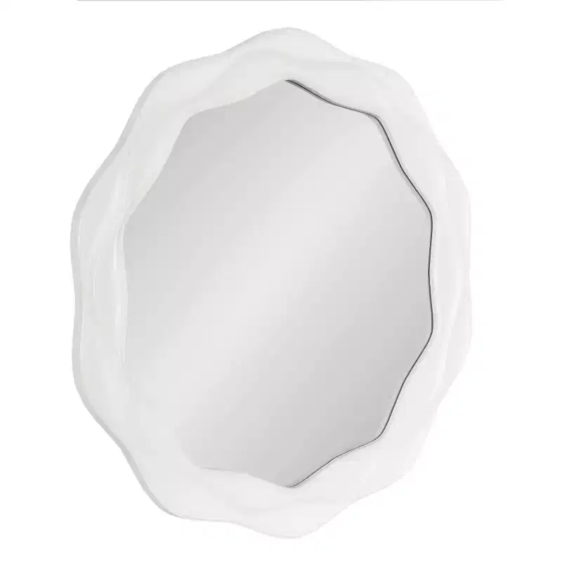 Kate and Laurel Wavern Round Wavy Mirror