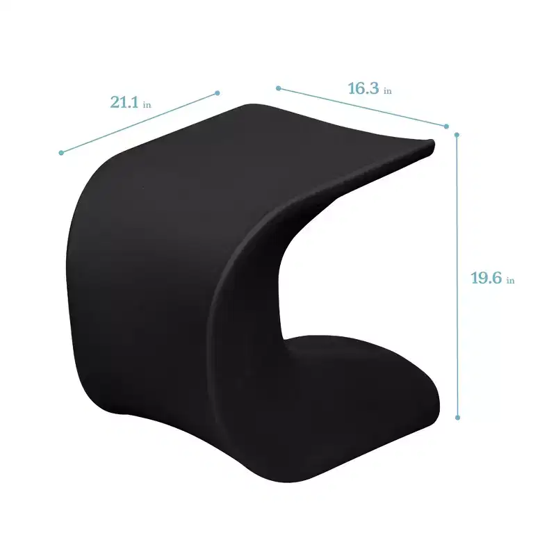 ECR4Kids Wave Seat Perch Stool, 18in - 19.6in Seat Height, Flexible Seating, 2-Pack