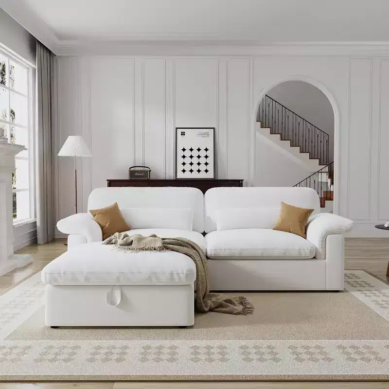 GDFStudio Keene Modular Cloud-Style Sectional Sofa with Storage
