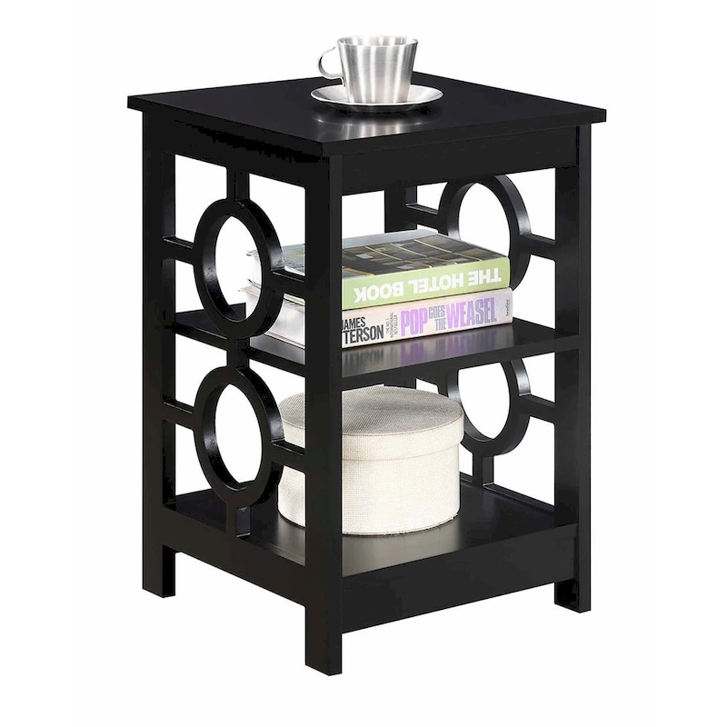 Convenience Concepts Ring End Table with Shelves