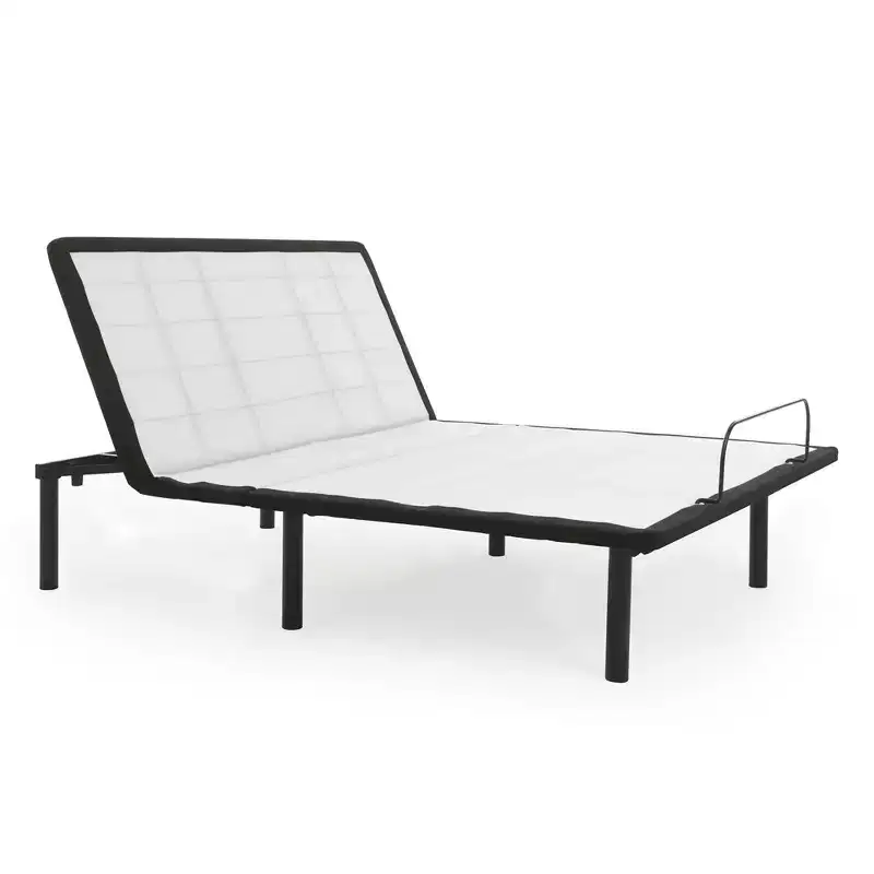 Continental Sleep, 15 Adjustable Bed Frame with Decorative Fabrics, Protective Foot Retainer Bar, 12 Patented Screw-In Durable Legs