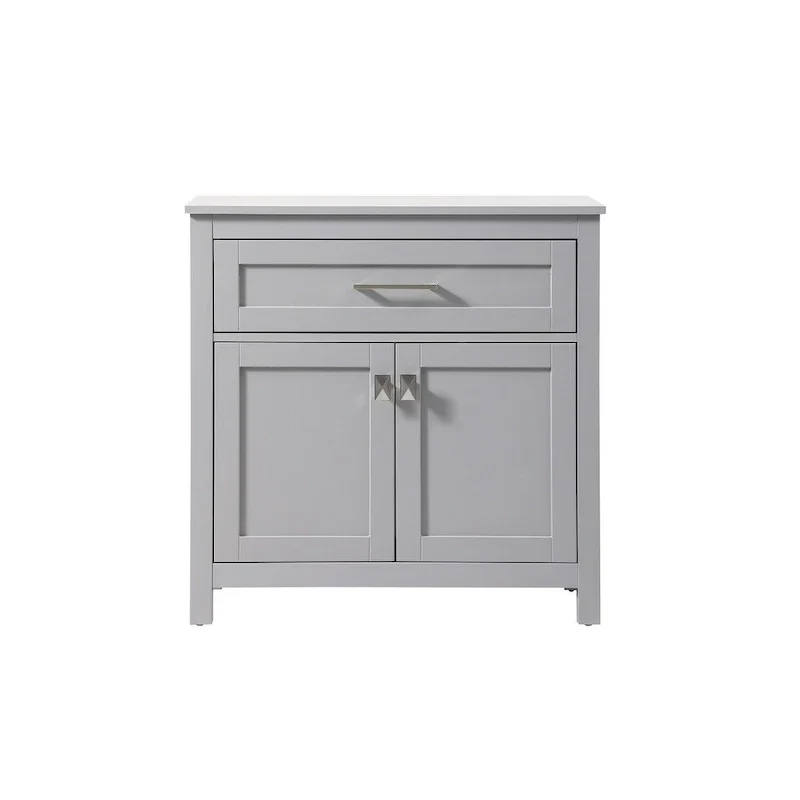 Indigo Home 30 Inch Bathroom Storage Freestanding Cabinet - 30 x 16