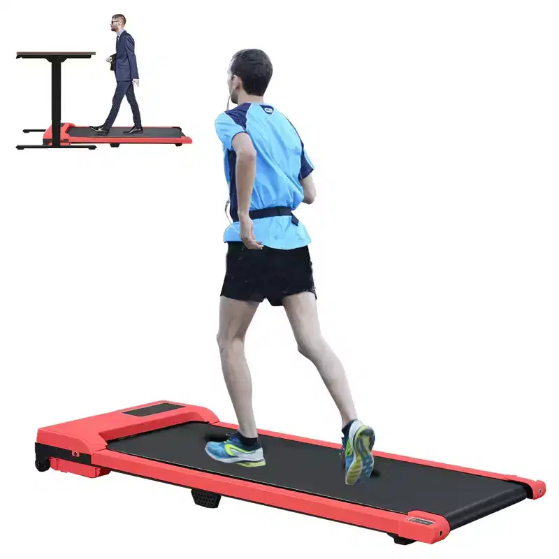 NAYSAYE Walking Pad Spacious Running Area 220 lbs Weight Capacity for Home or Office Workouts, Red, 47.64*19.09*4.92