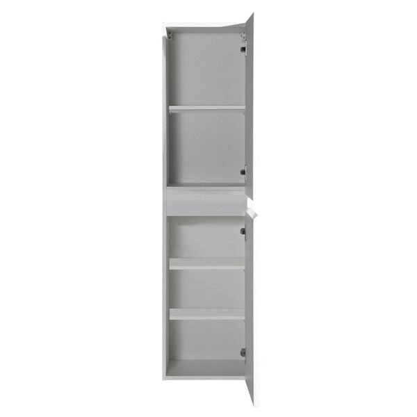The Frost Collection 14 Inch Linen Tower - Lacquer - 13.8 x 11.8 x 55.1
