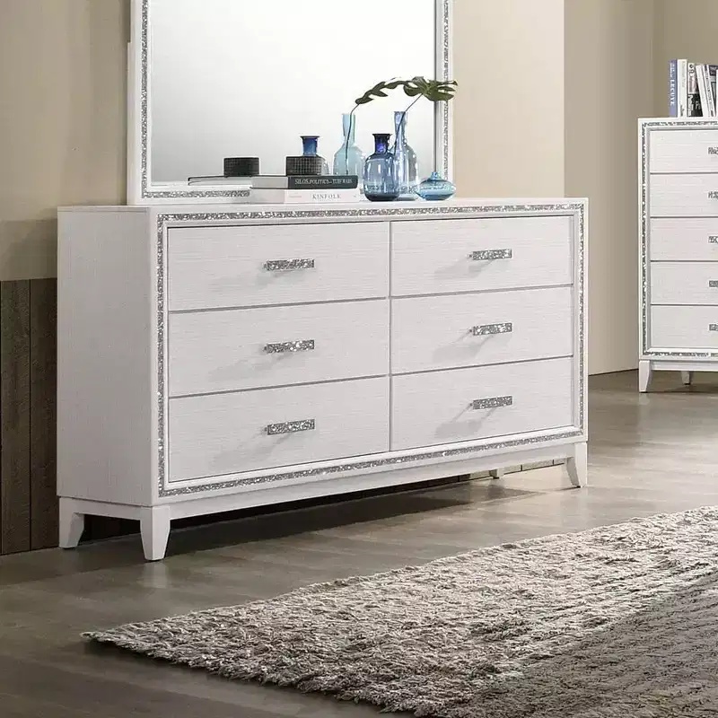 Acme Furniture 63" Haiden Dresser White Finish