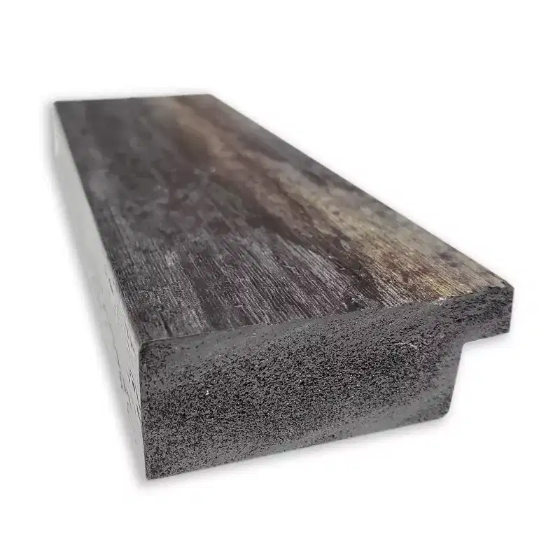 Amanti Art Bark Rustic Char Narrow Non-Beveled Bathroom Wall Mirror