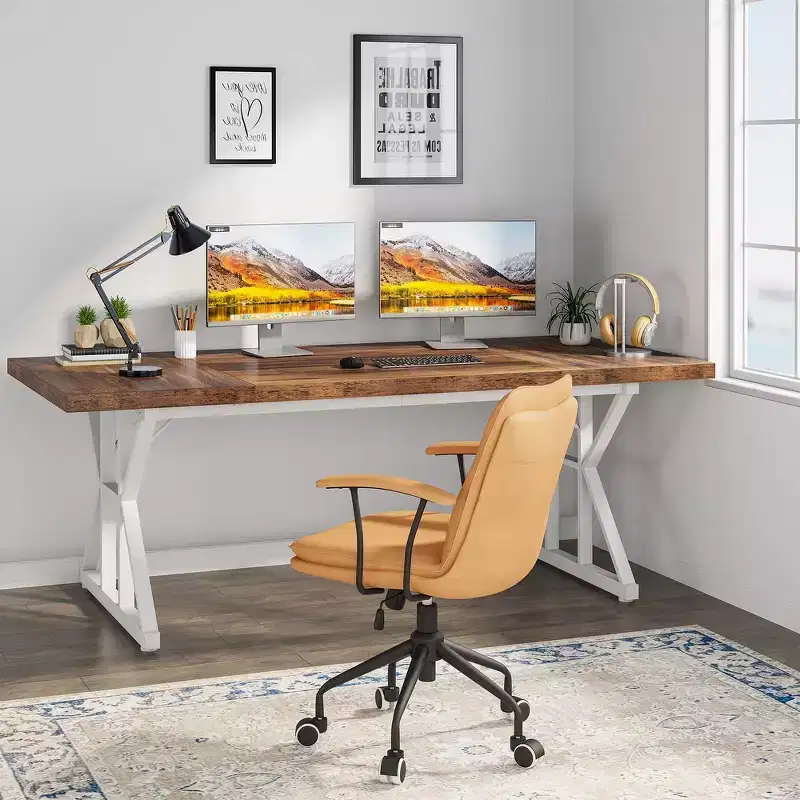 6FT Conference Table, 70. 86 L x 31. 49 W x 29. 52 H Inches