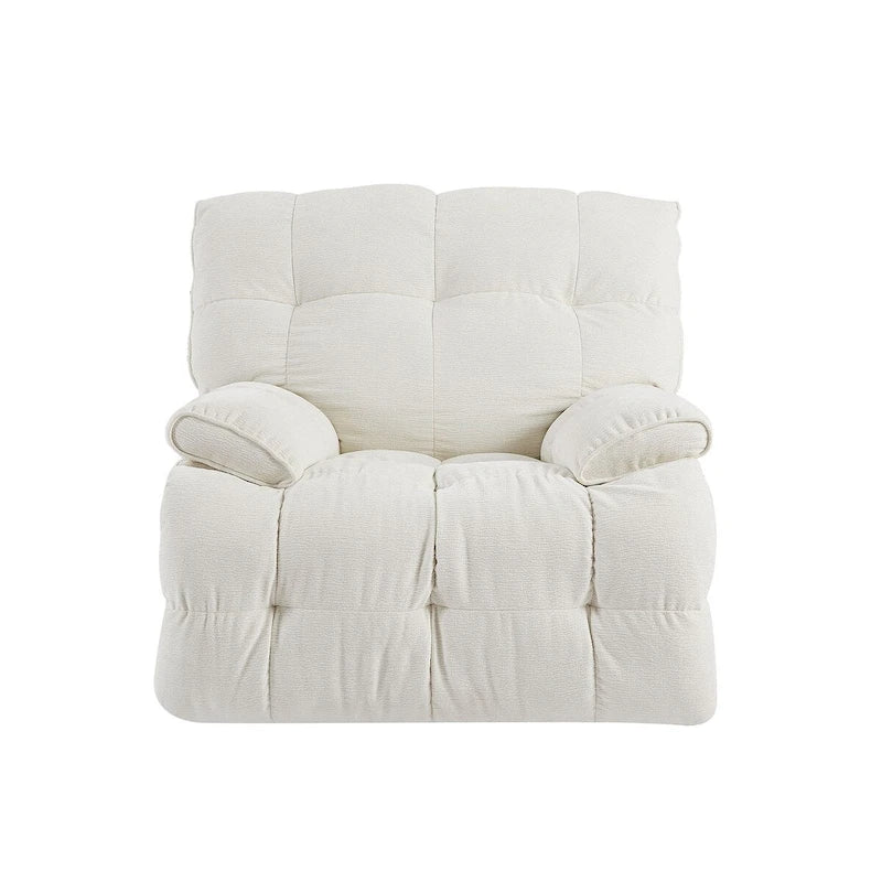 360 Degree Swivel Fabric Single Sofa Heavy Duty Reclining Chair for Living Room