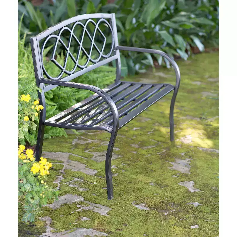 Evergreen Celtic Knot Garden Bench